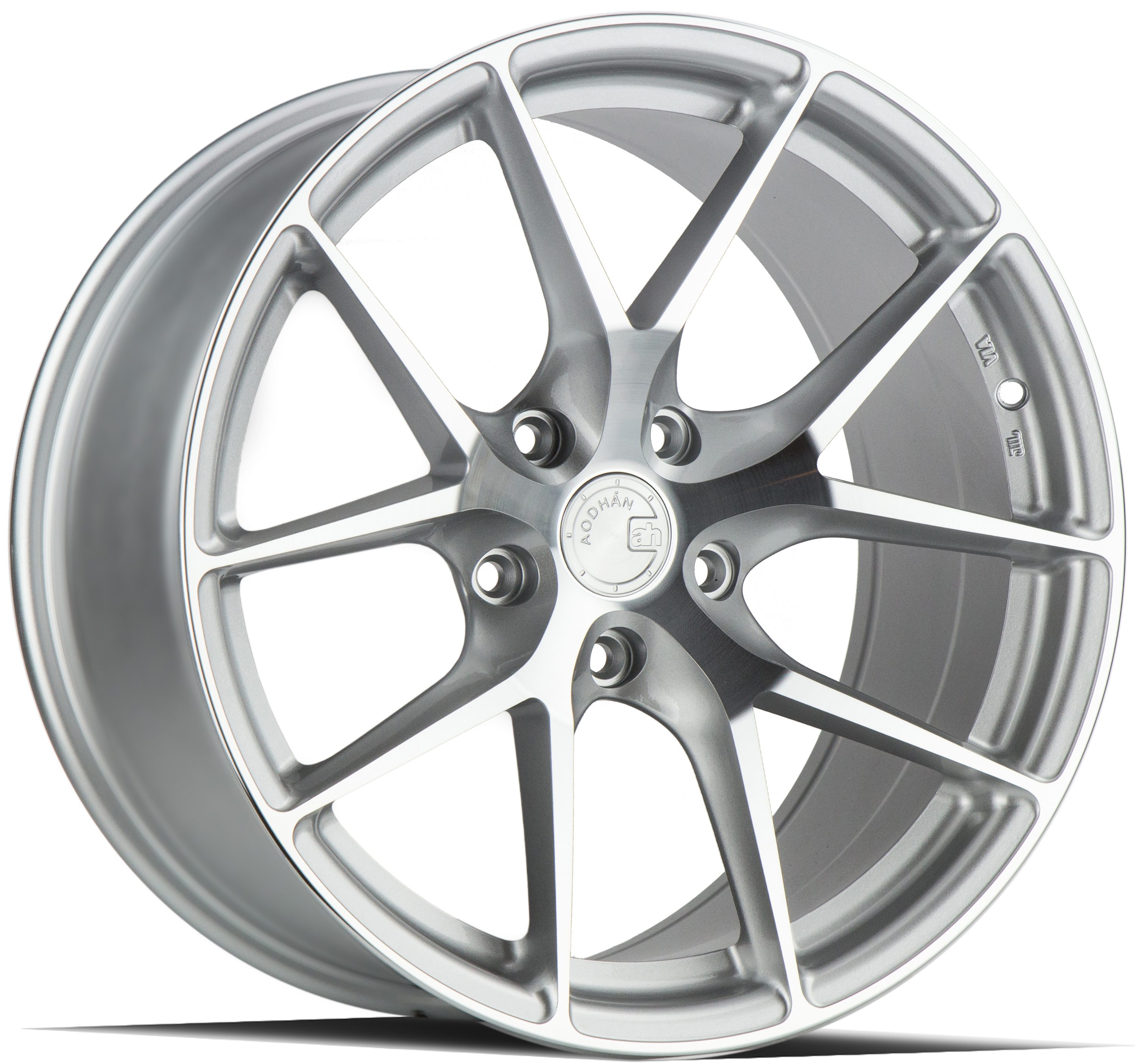 AODHAN AFF7 Wheel Rim 20x10.5 5x112 ET35 66.6mm Gloss Silver Machined Face