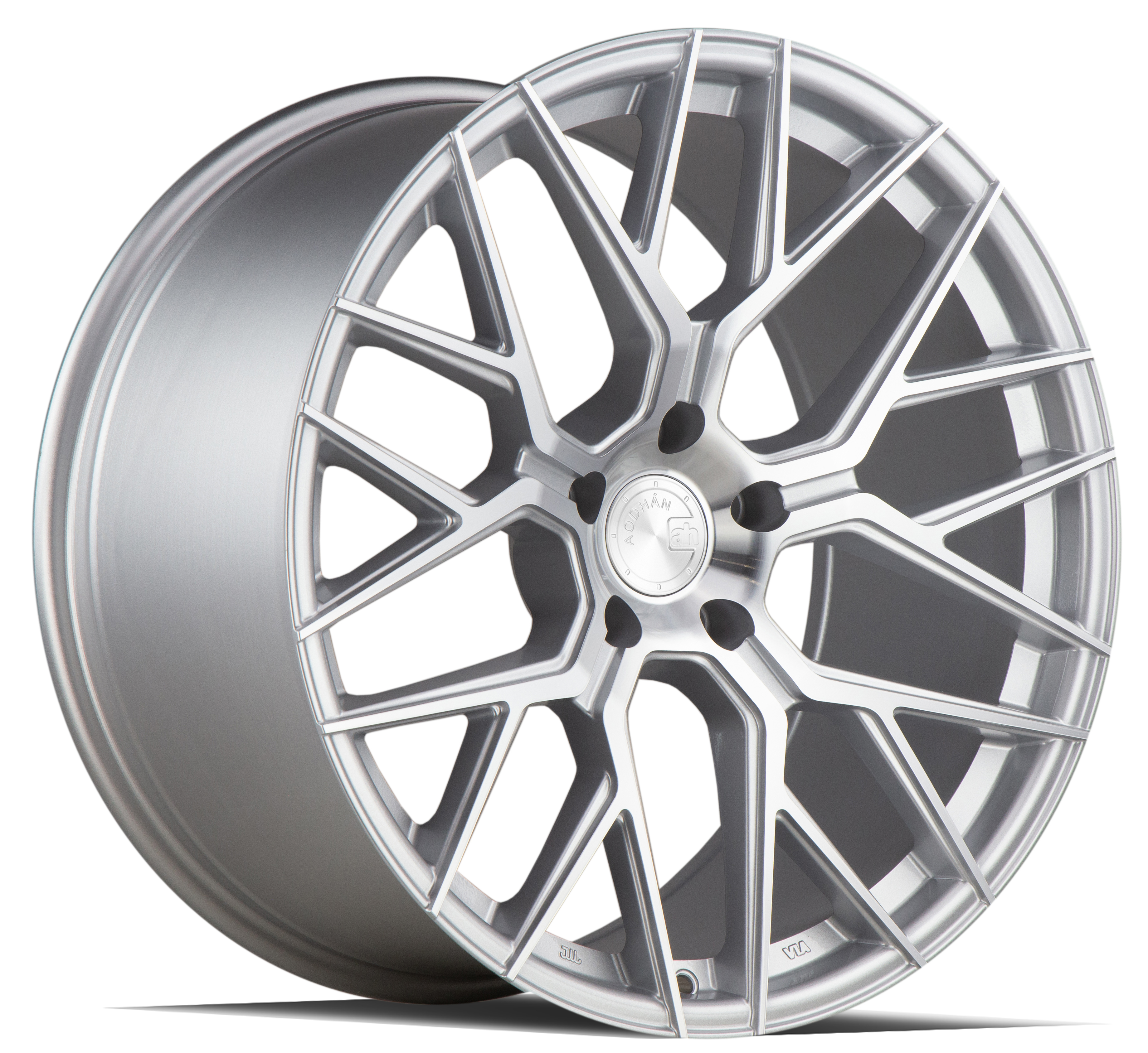 AODHAN AFF9 Wheel Rim 20x10.5 5x112 ET35 66.6mm Gloss Silver Machined Face