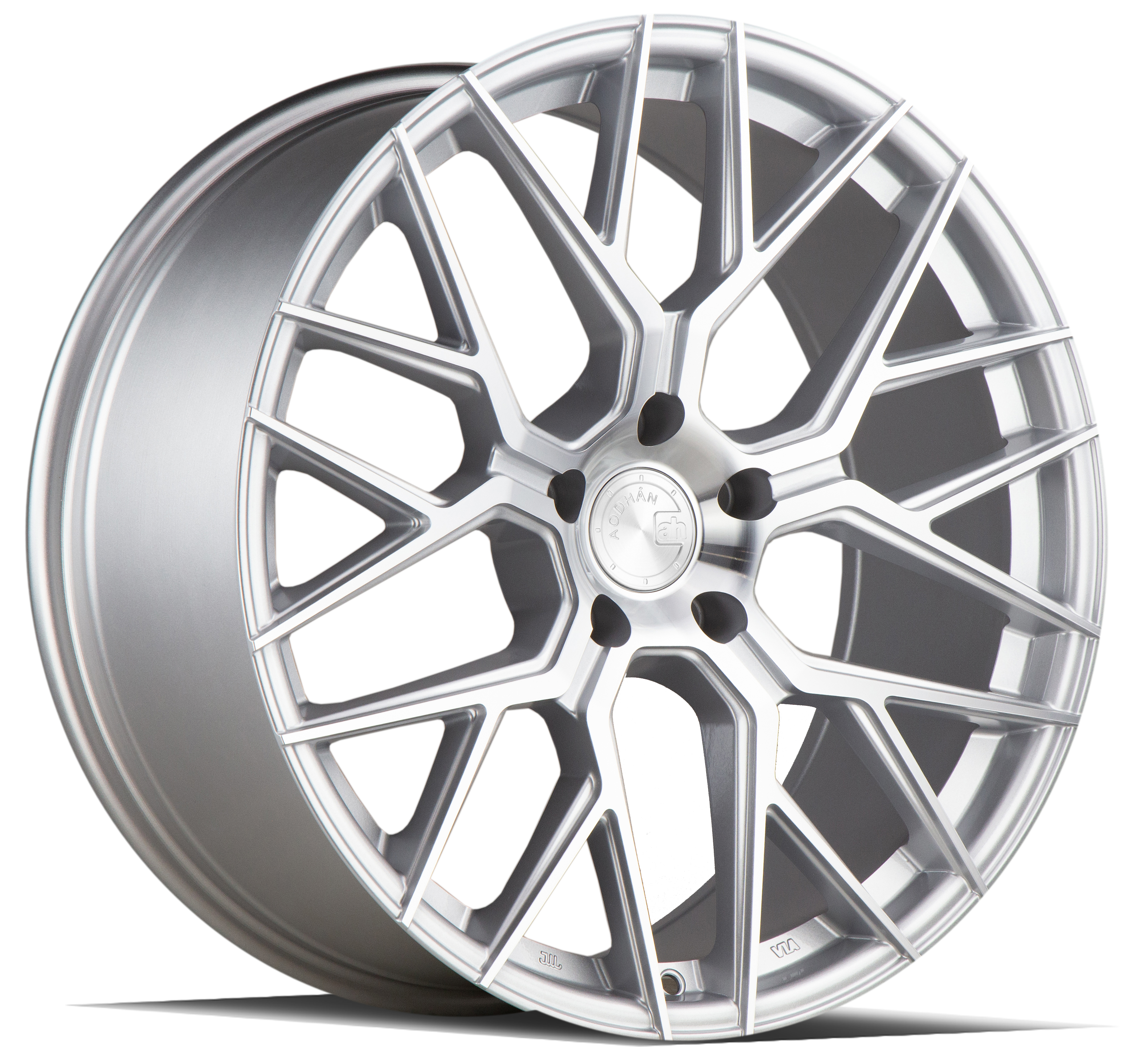 AODHAN AFF9 Wheel Rim 20x9 5x112 ET30 66.6mm Gloss Silver Machined Face
