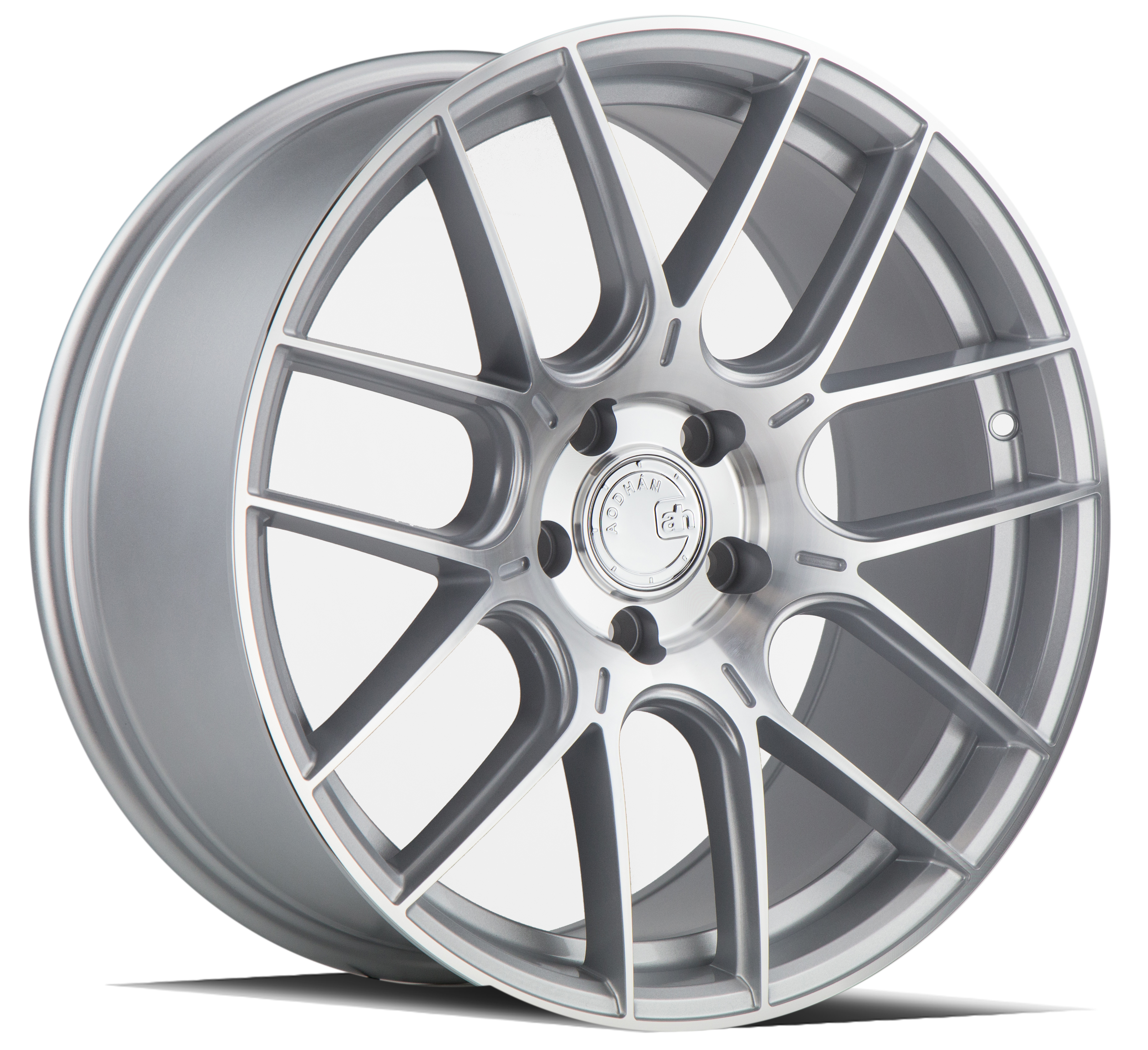 AODHAN AH-X Wheel Rim 18x8.5 5x112 ET35 73.1mm Gloss Silver Machined Face