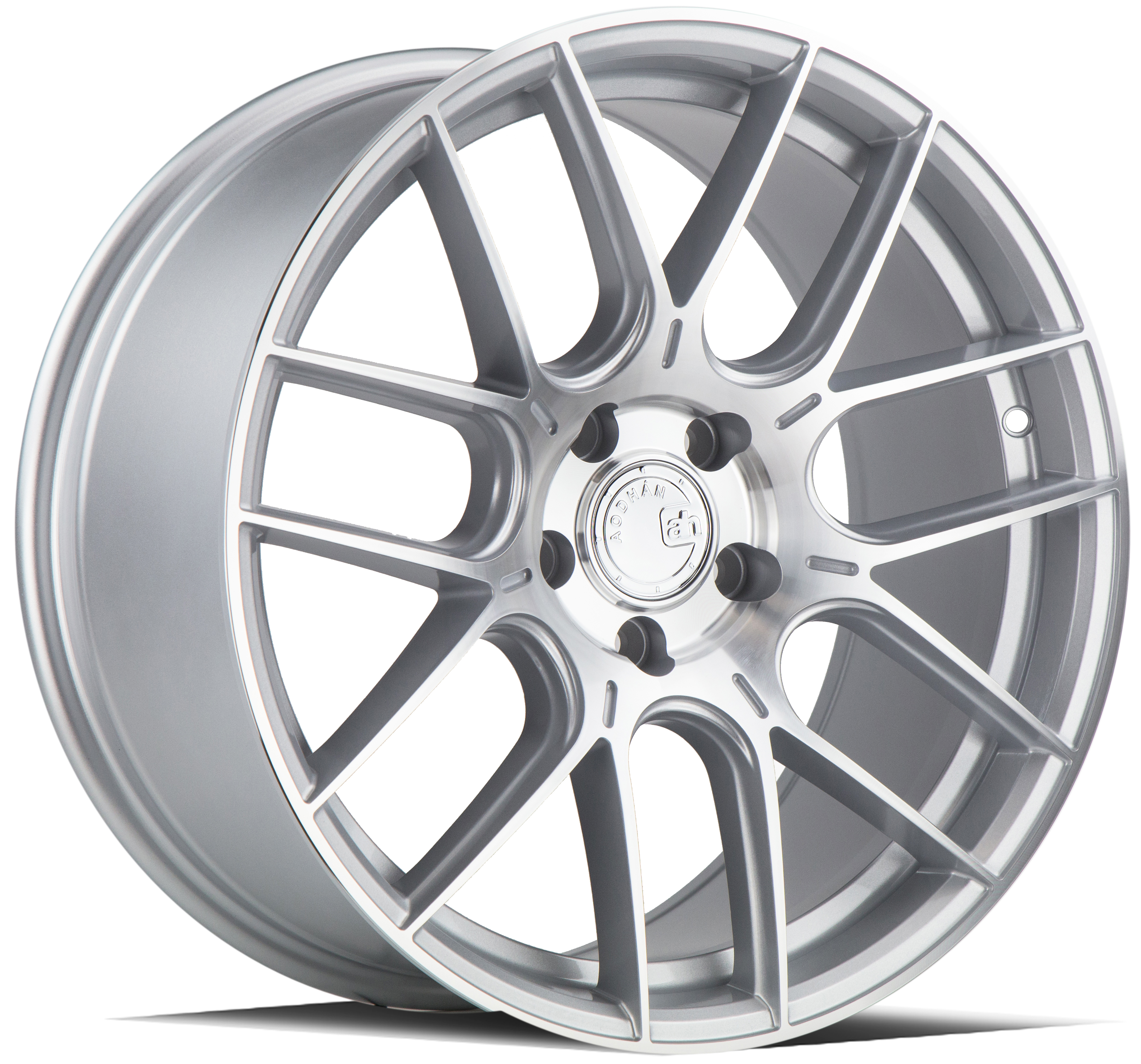 AODHAN AH-X Wheel Rim 19x8.5 5x112 ET35 73.1mm Gloss Silver Machined Face