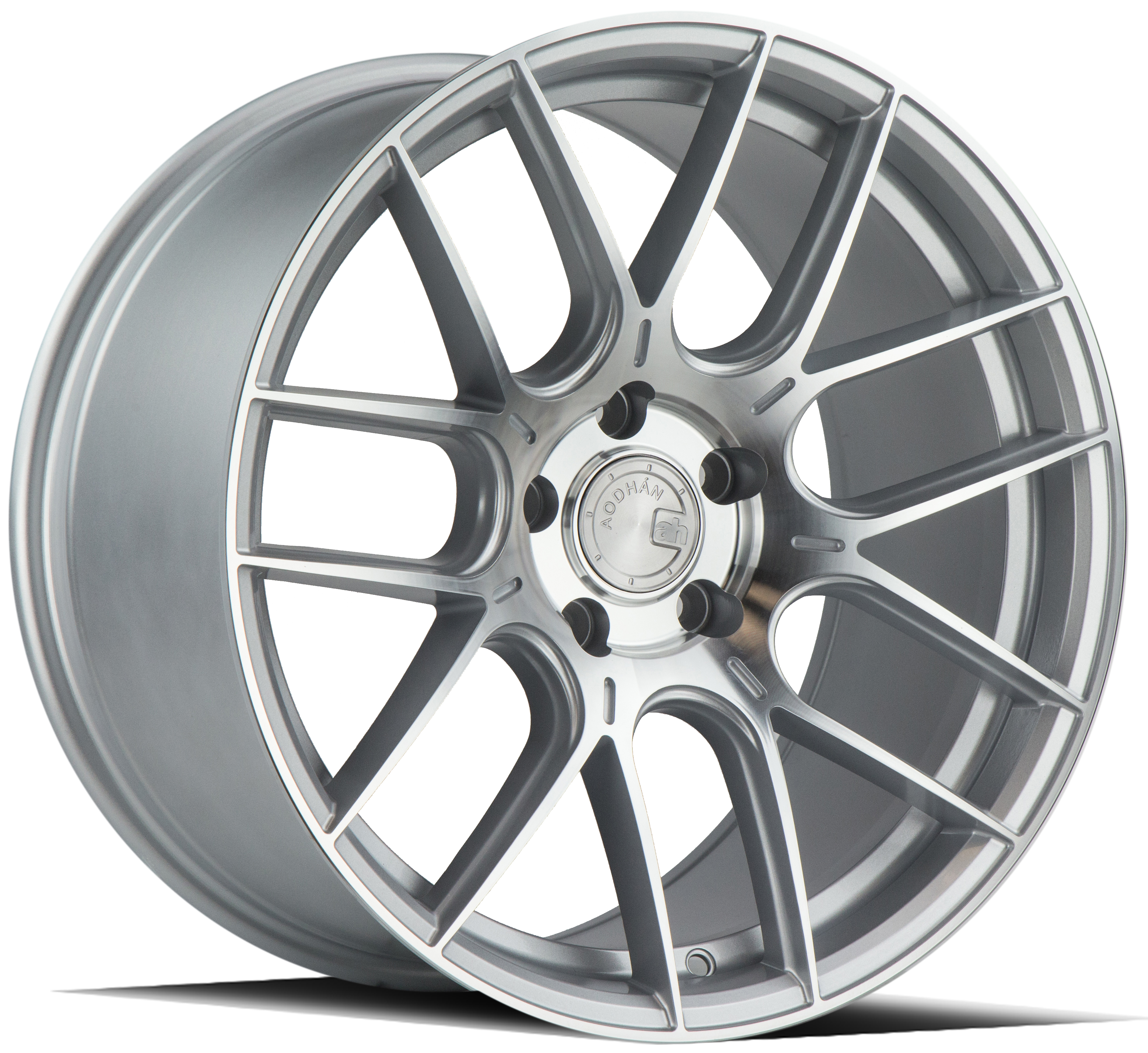 AODHAN AH-X Wheel Rim 19x9.5 5x112 ET35 73.1mm Gloss Silver Machined Face