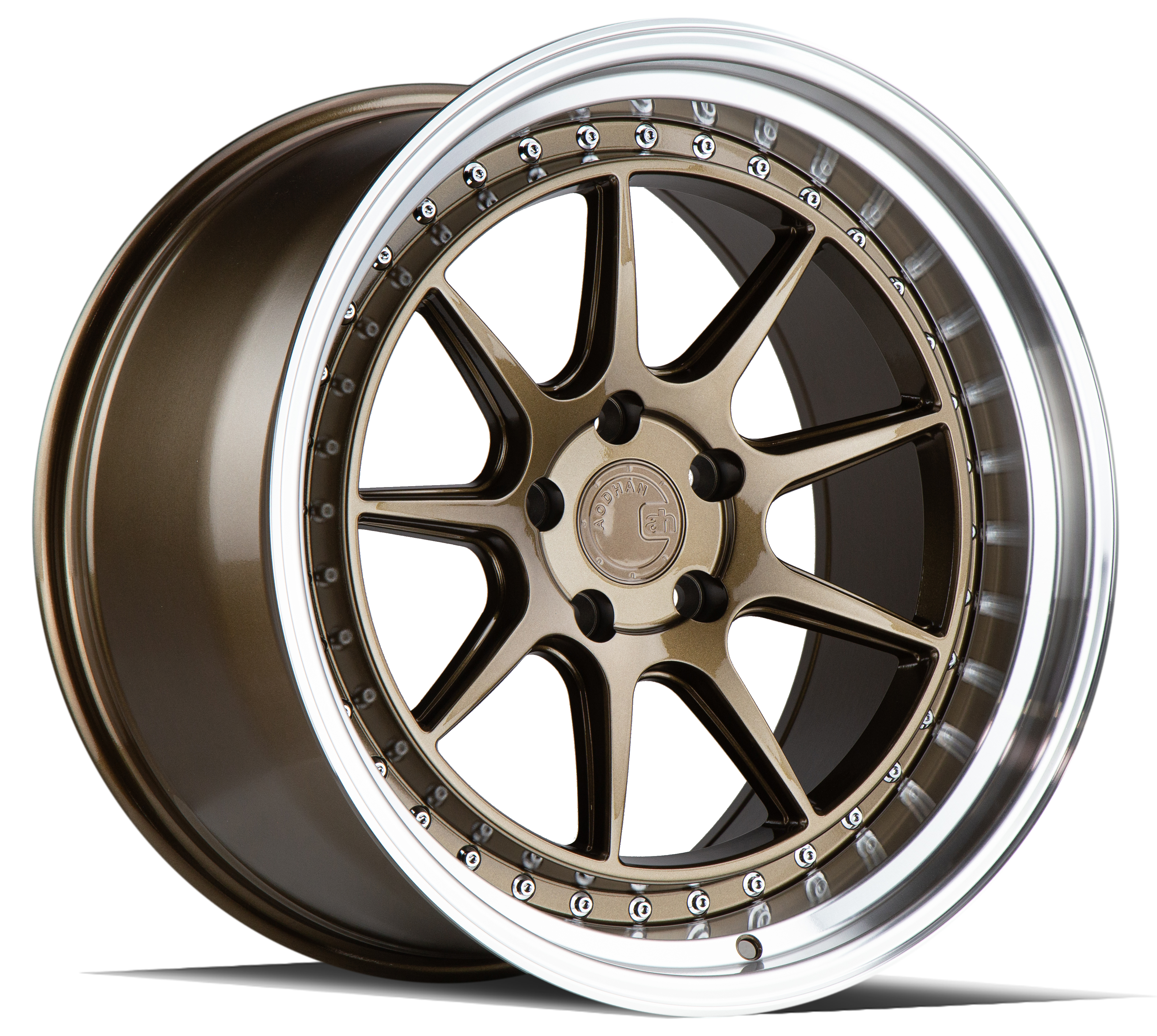AODHAN DS-X Wheel Rim 18x10.5 5x114.3 ET15 73.1mm Bronze w/Machined Lip