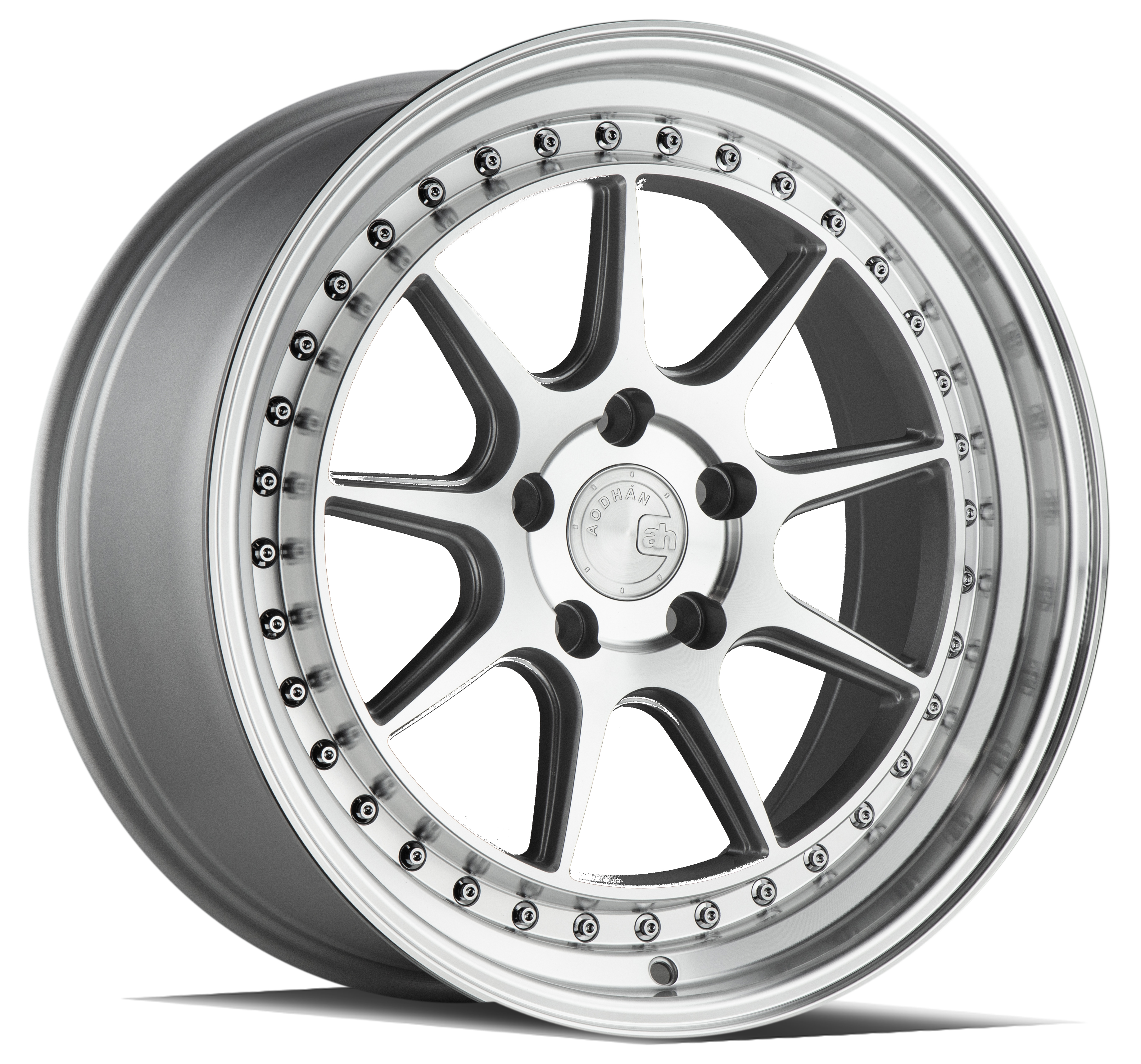 AODHAN DS-X Wheel Rim 18x8.5 5x100 ET35 73.1mm Silver w/Machined Face