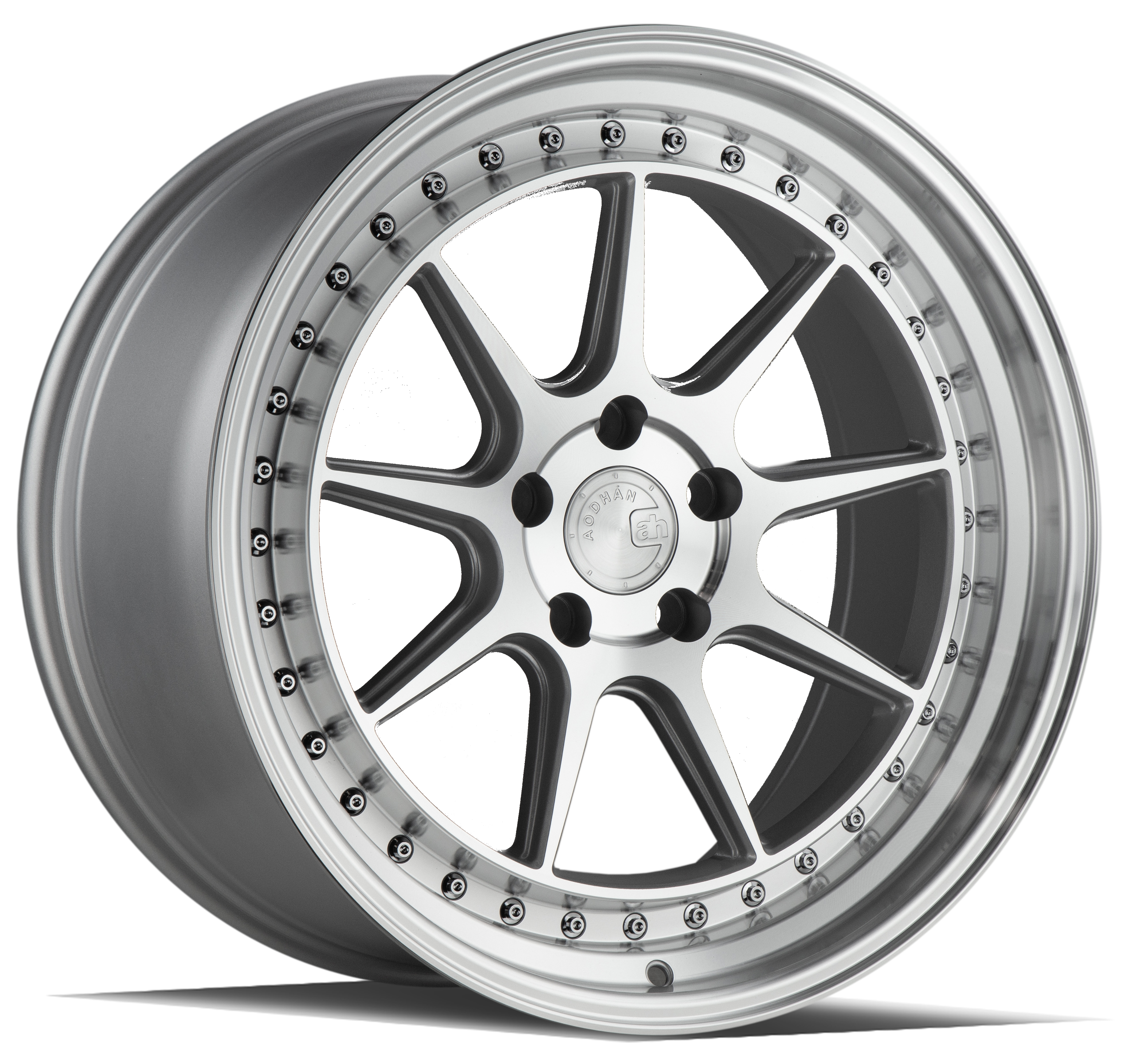 AODHAN DS-X Wheel Rim 18x9.5 5x100 ET35 73.1mm Silver w/Machined Face