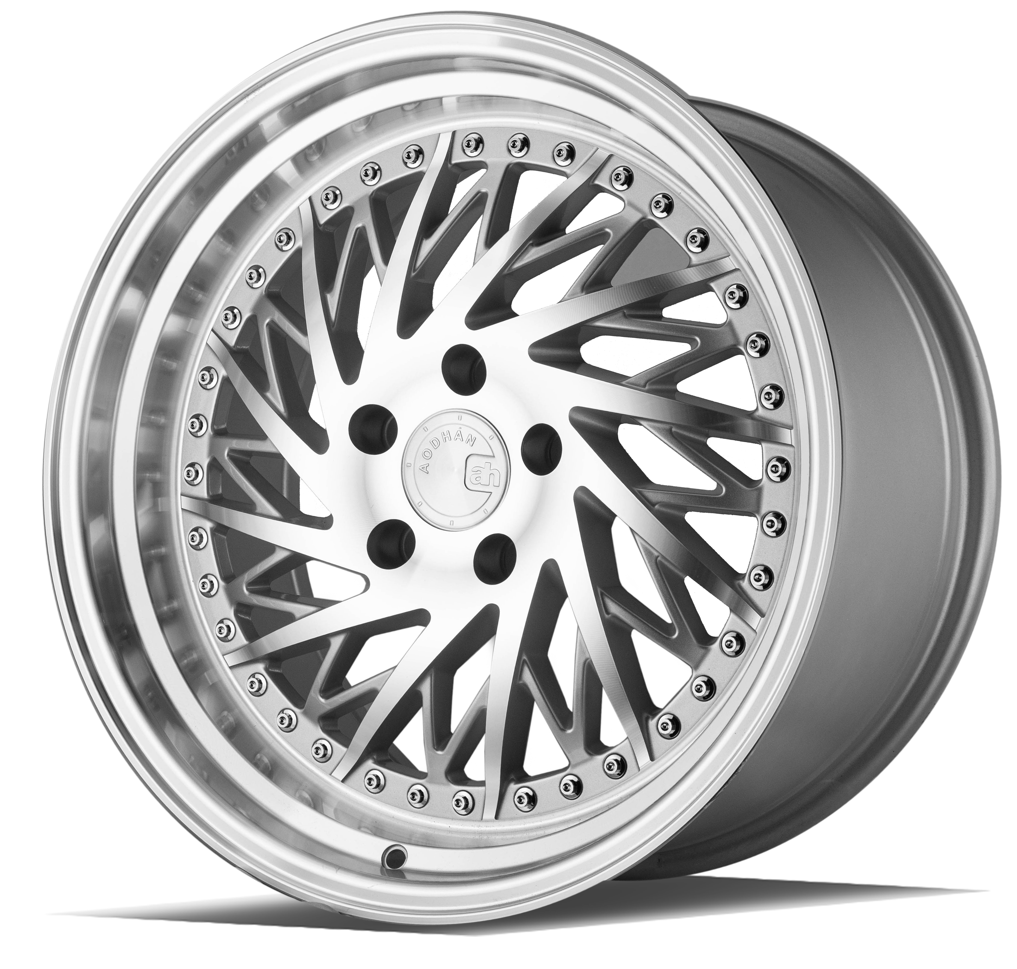 AODHAN DS03 Wheel Rim 18x9.5 (Driver Side) 5x100 ET35 73.1mm Silver w/Machined Face