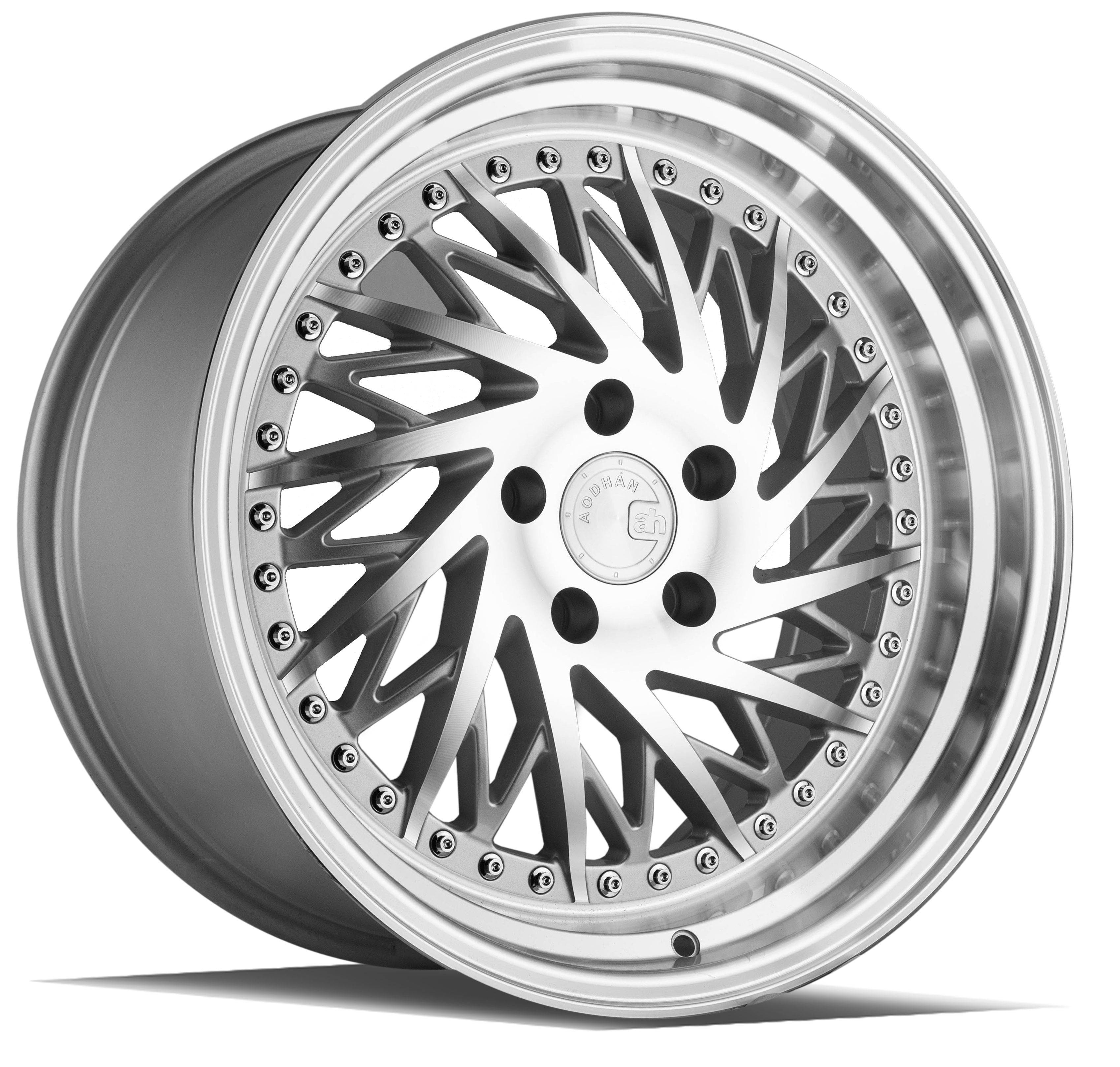 AODHAN DS03 Wheel Rim 18x9.5 (Passenger Side) 5x100 ET35 73.1mm Silver w/Machined Face