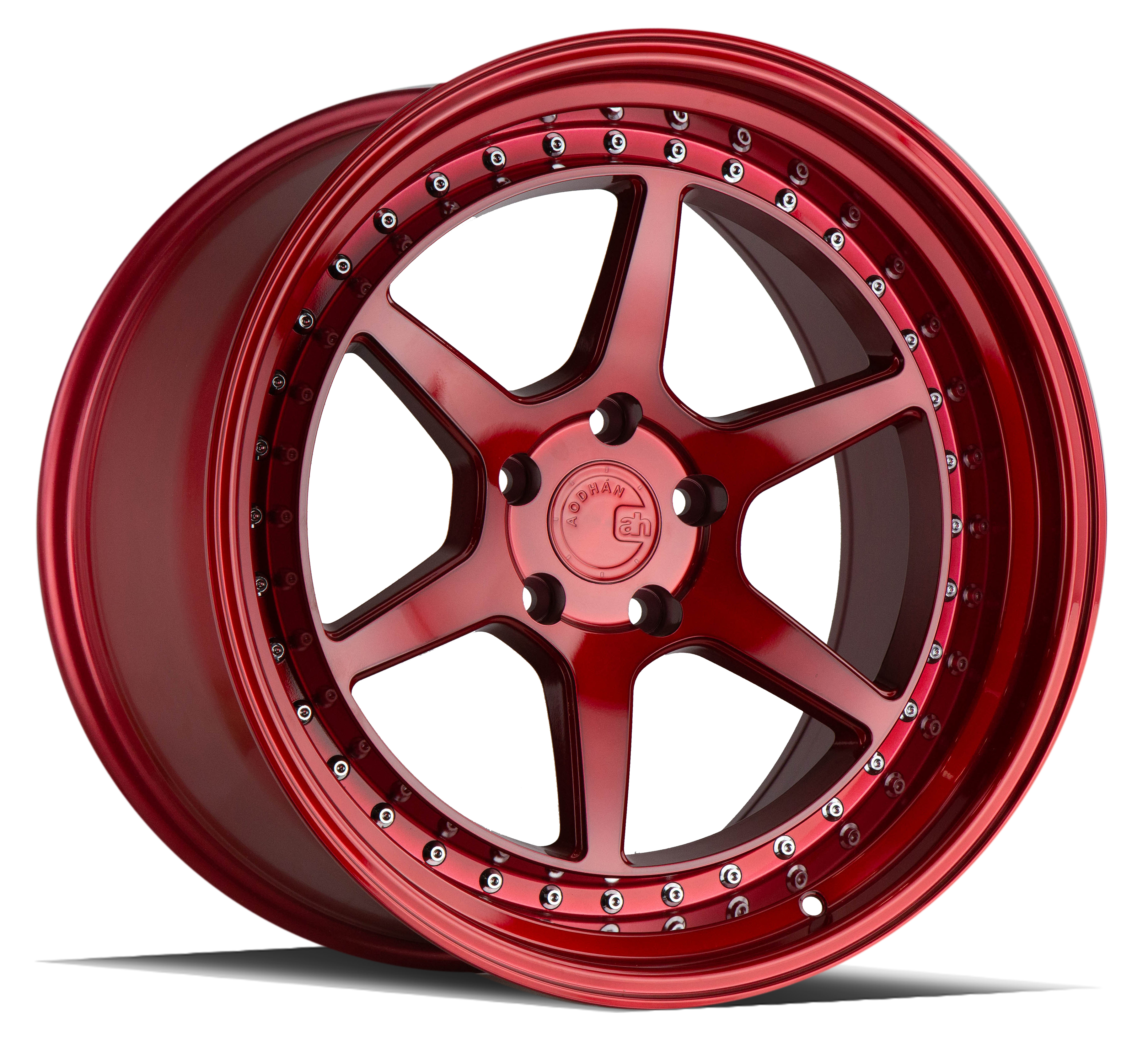 AODHAN DS09 - Candy Red w/ (Chrome Rivets)