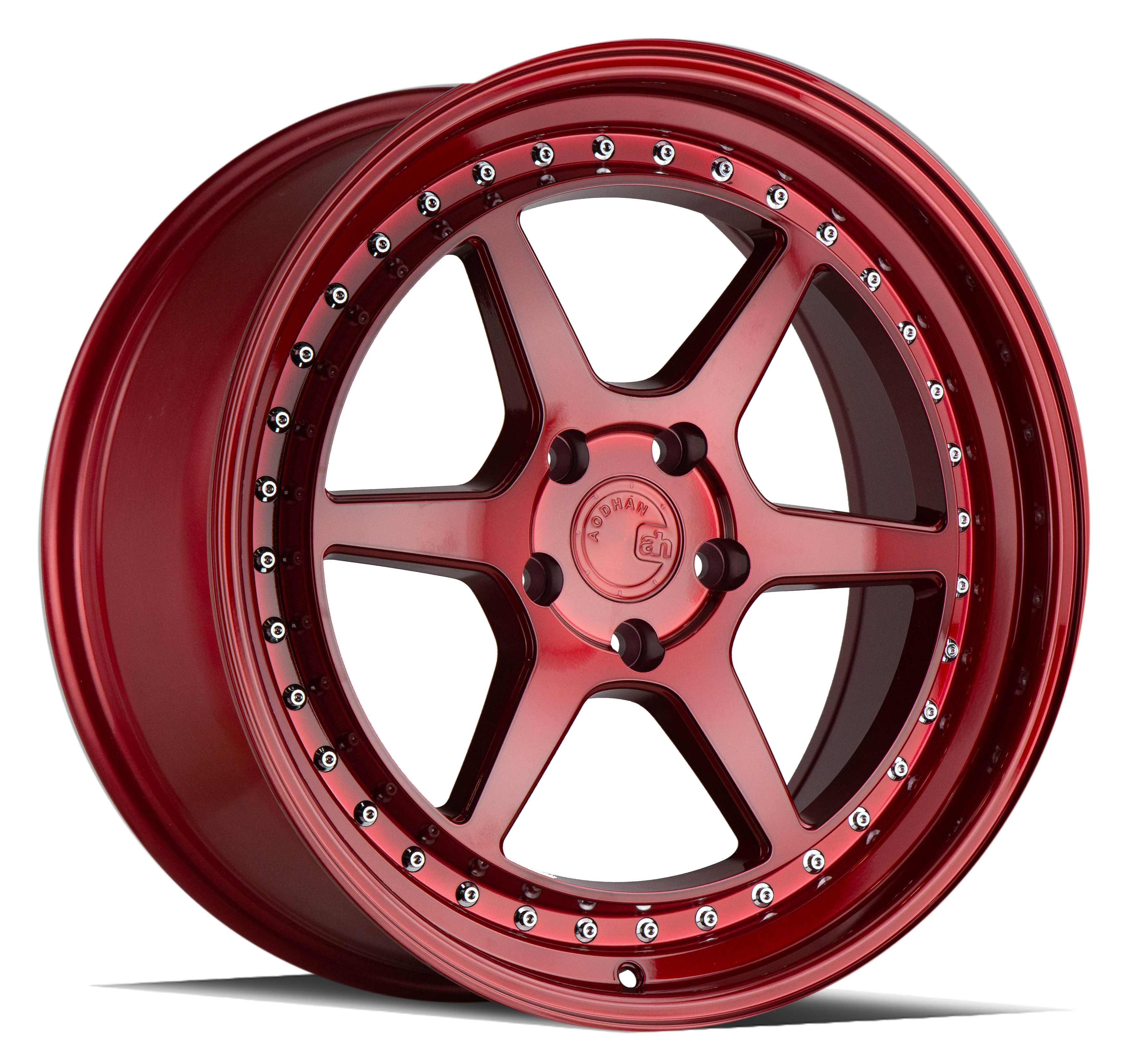 AODHAN DS09 - Candy Red w/ (Chrome Rivets)